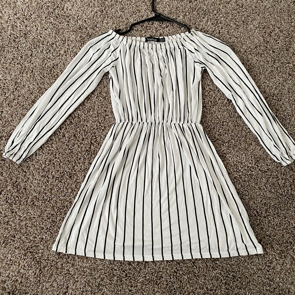 Striped mini dress